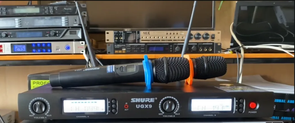 Test Micro Shure UGX9 để tránh lỗi micro Shure UGX9 bị mute