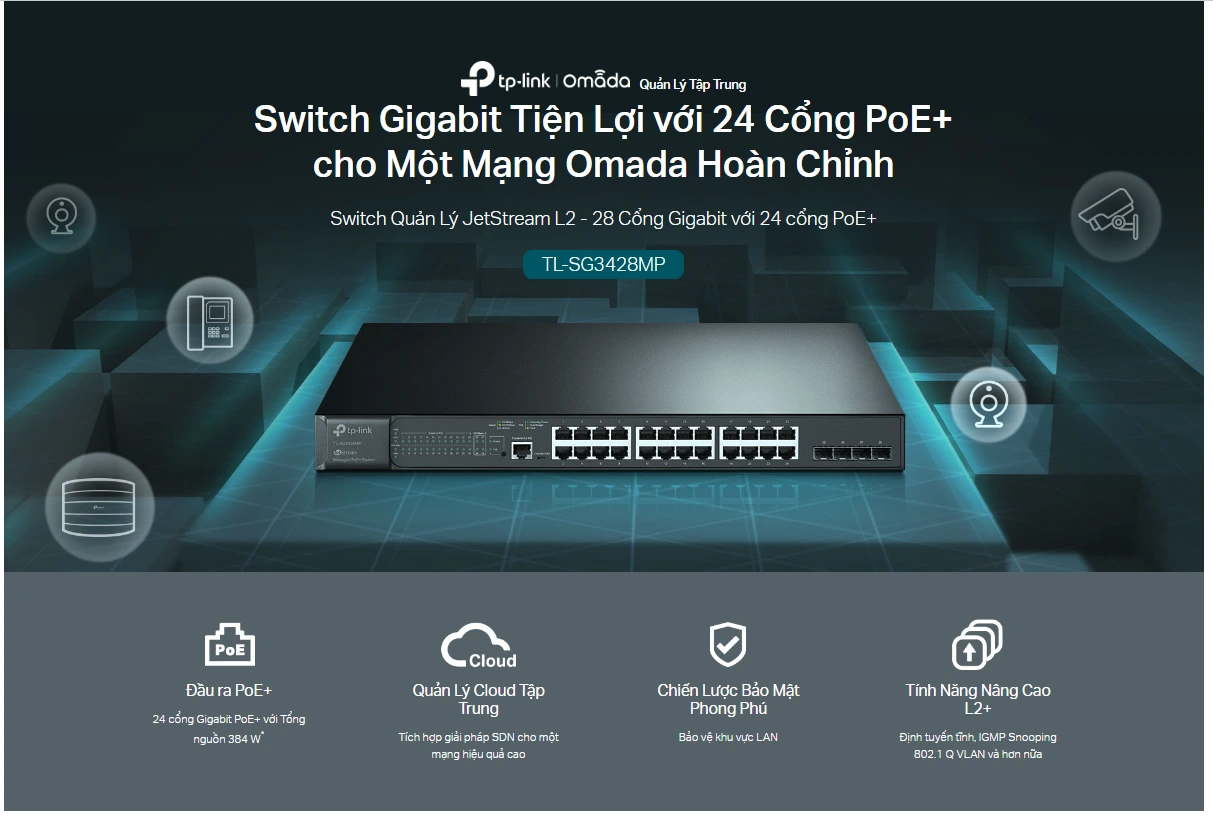 Tính năng Switch Tp-Link TL-SG3428MP