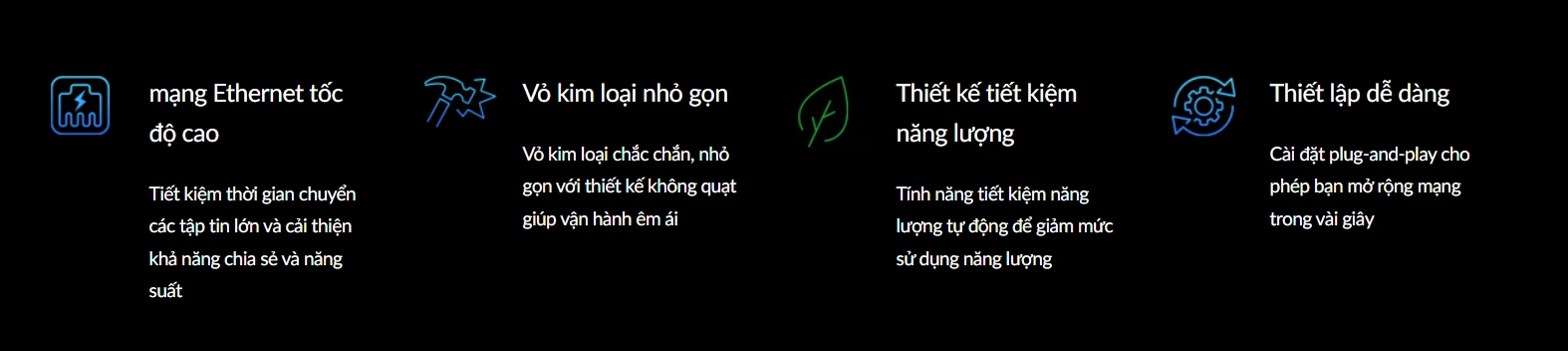 Tính năng của Switch D-Link DGS-108GL 8 Port Gigabit