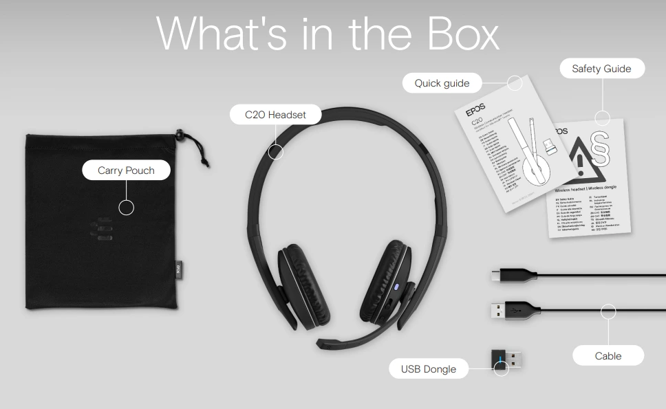 Trong Hộp Tai Nghe Không Dây Epos C20