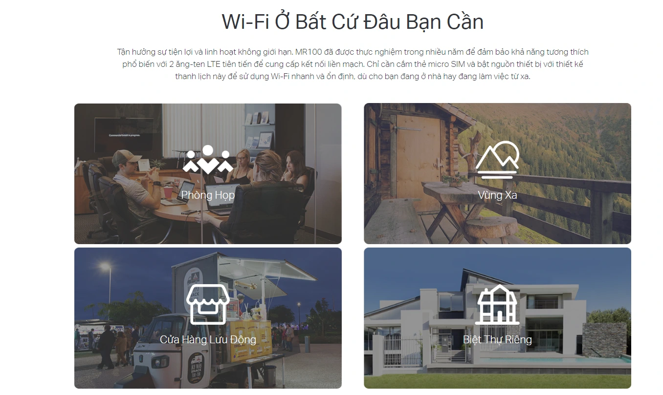 Với Router TP-Link TL-MR100 bạn có thể phát wifi ở bất kì đâu