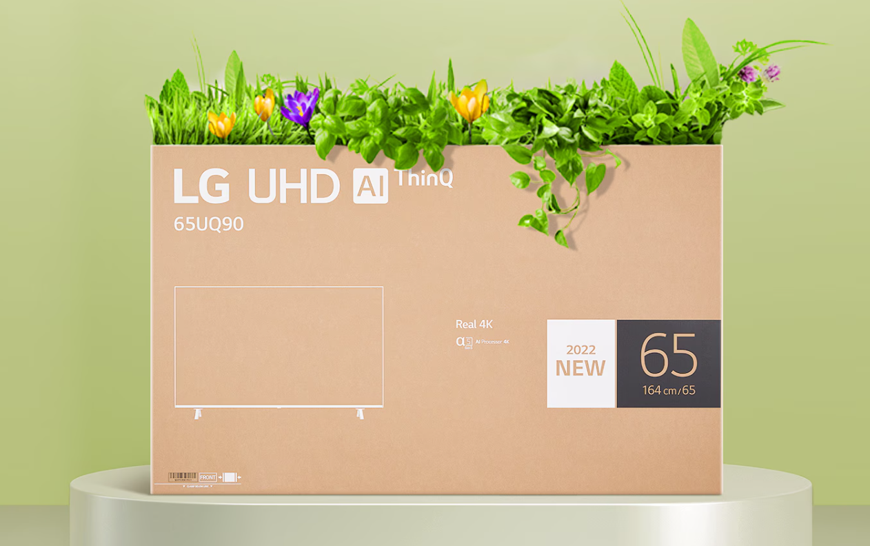Bao bì của TV LG UHD thân thiện với môi trường