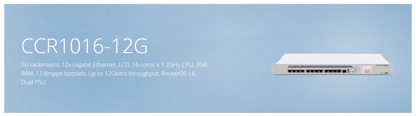 Bộ định tuyến Router Mikrotik CCCR1016-12G