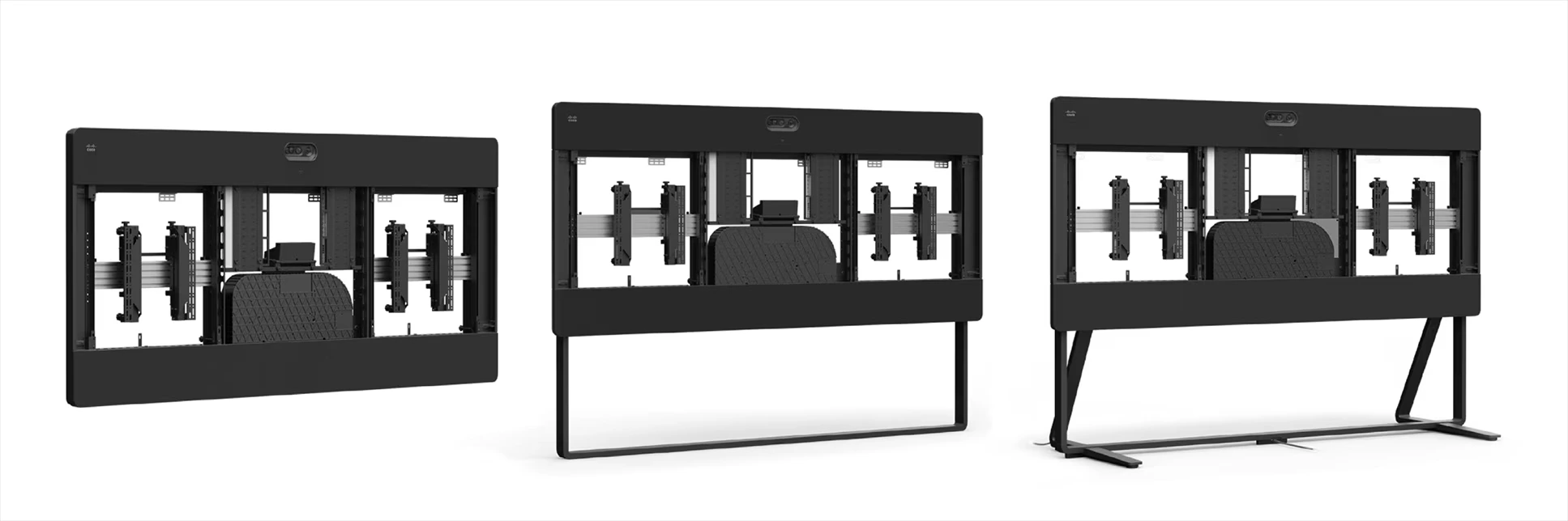 Các mẫu giá treo tường, chân tường và chân sàn của Room Kit EQX.