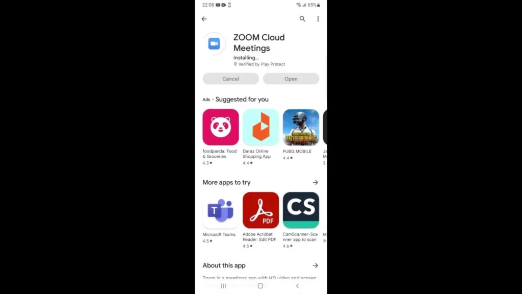 Cách tải Zoom về điện thoại Android 06