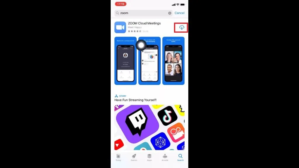 Cách tải Zoom về điện thoại iphone 03