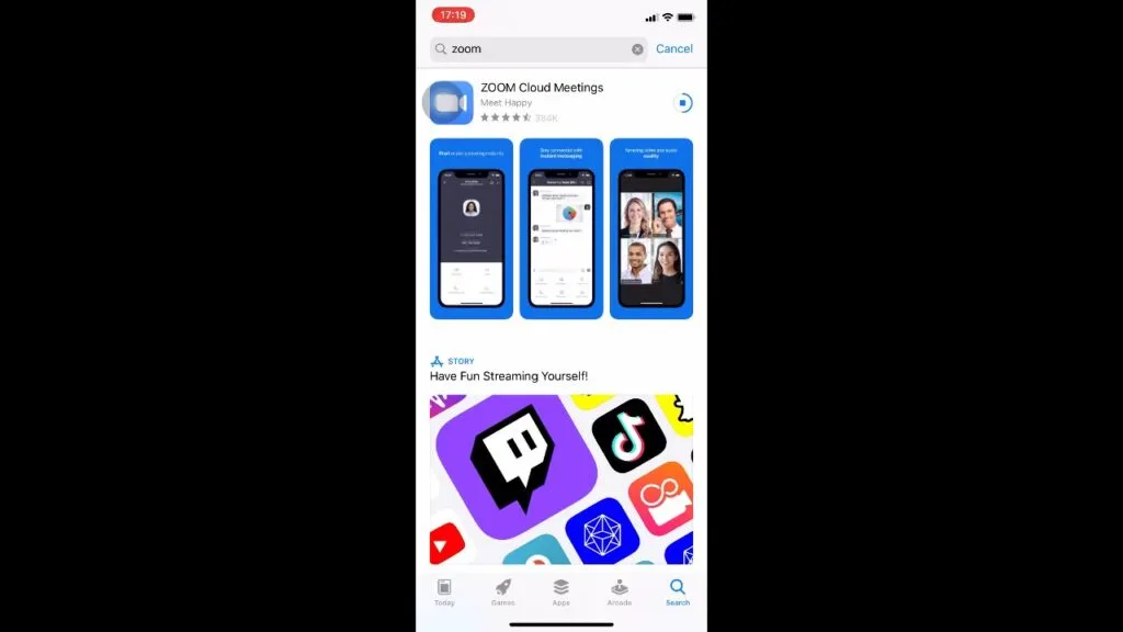 Cách tải Zoom về điện thoại iphone 04
