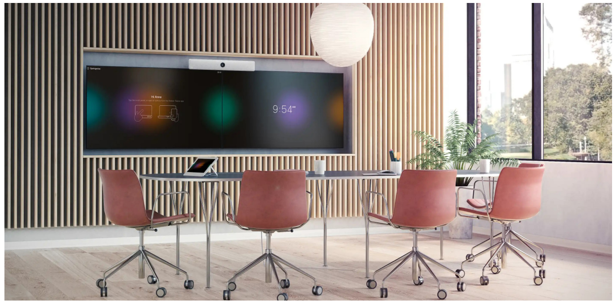 Cisco Webex Room Kit (CS-KIT-K9) với màn hình đôi trong phòng họp vừa