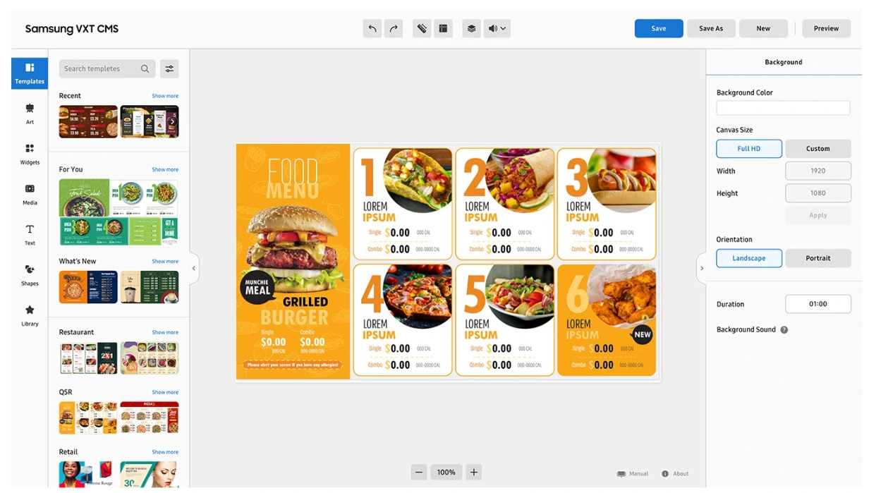 Giải pháp Samsung VXT của màn Samsung QB24C