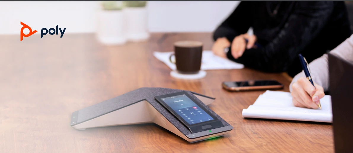 Họp hội nghị truyền hình với điện thoại hội nghị Poly Trio C60 (P N 2200-86590-019) tương thích với các nền tảng hàng đầu
