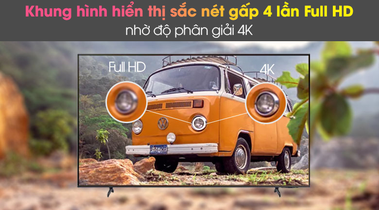 Khung hình hiển thị sắc nét nhờ độ phân giải 4K