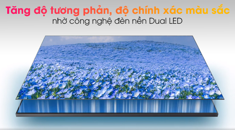 Kiểm soát đèn nền, giảm hiện tượng hở sáng nhờ công nghệ đèn nền Dual LED