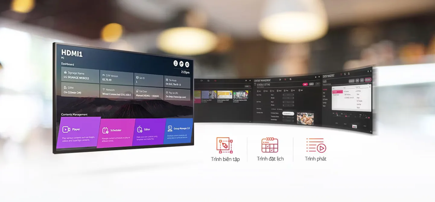 Màn hình FHD Standard LG có CMS tích hợp