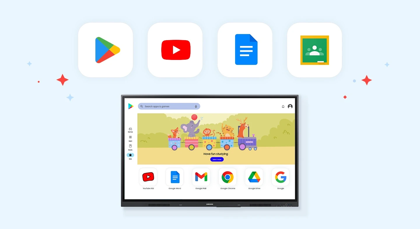Màn hình WAD hỗ trợ nhiều dịch vụ khác nhau của Google