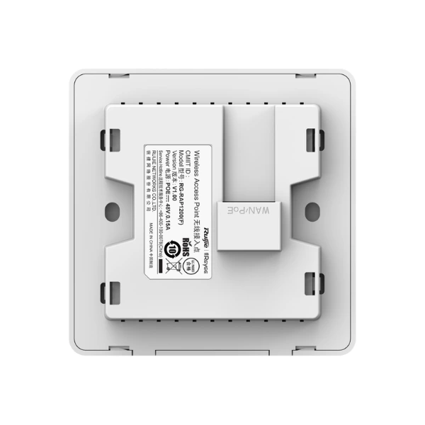 Mặt sau bộ phát Wifi RUIJIE REYEE RG-RAP1200(F) Mặt sau bộ phát Wifi RUIJIE REYEE RG-RAP1200(F)