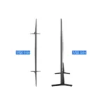 Mặt trên và mặt bên tivi Samsung UA65AU8100