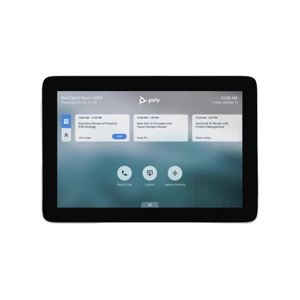 Mặt trước Poly TC8 touch control Mặt trước Poly TC8 touch control