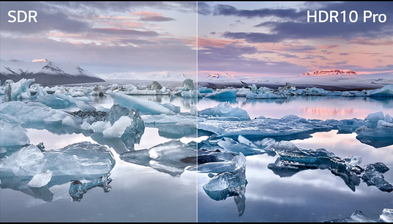 Màu sắc và độ rõ nét được tăng cường với HDR10 Pro