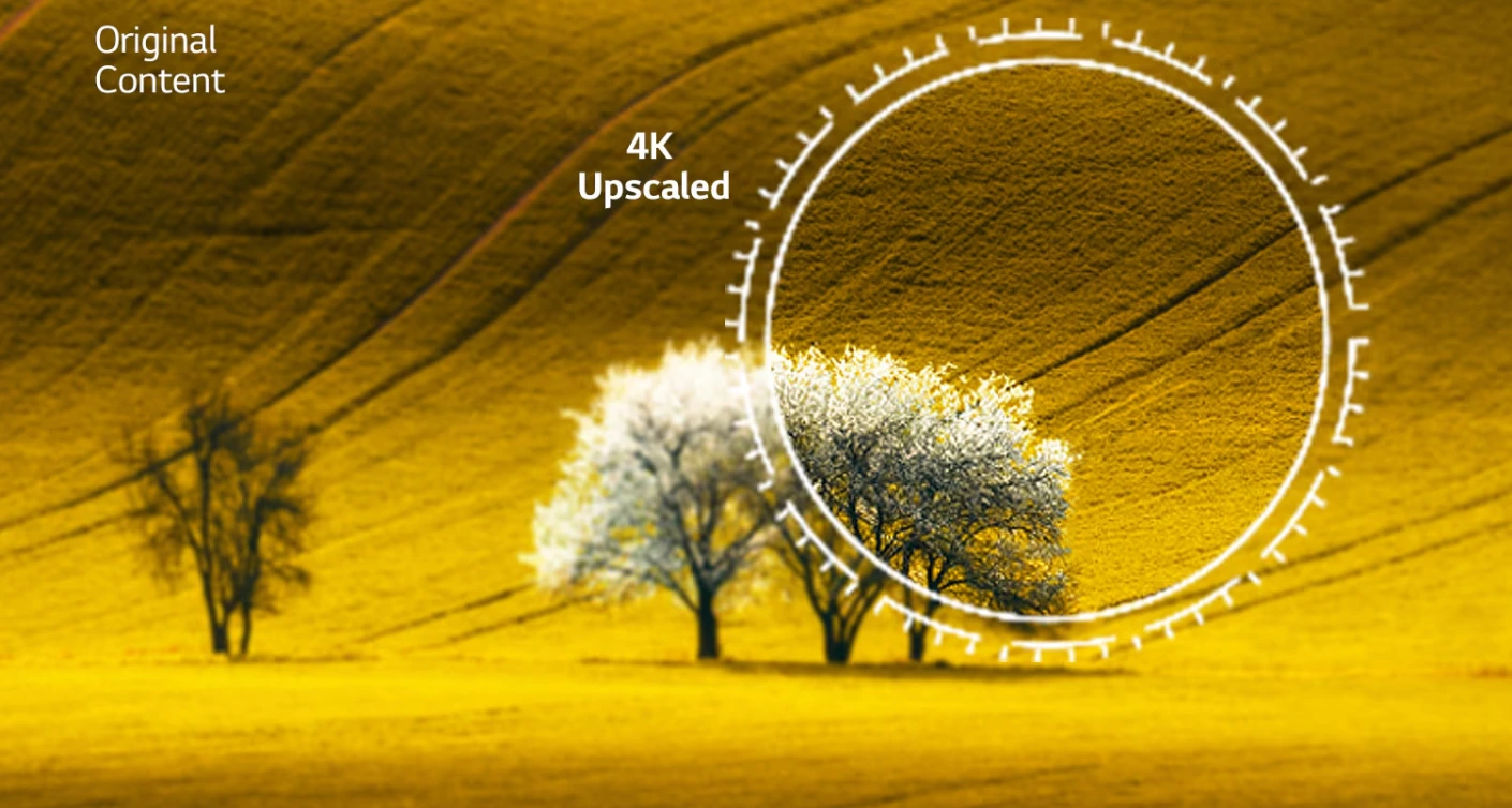 Nội dung không 4k nhưng vẫn được chiếu 4k trên màn hình