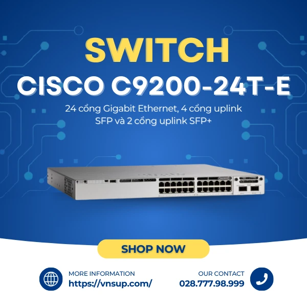Switch Cisco C9200-24T-E