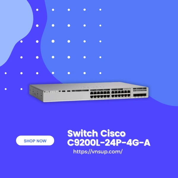 Switch Cisco C9200L-24P-4G-A