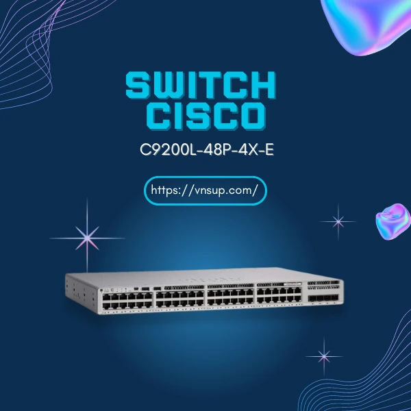Switch Cisco C9200L-48P-4X-E