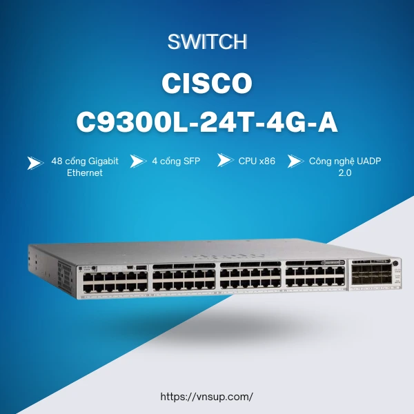 Switch Cisco C9200L-48T-4X-E