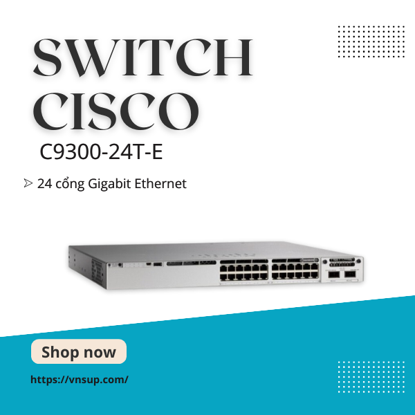 Switch Cisco C9300-24T-E