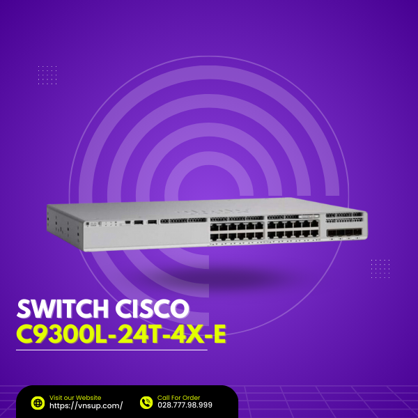Switch Cisco C9300L-24T-4X-E