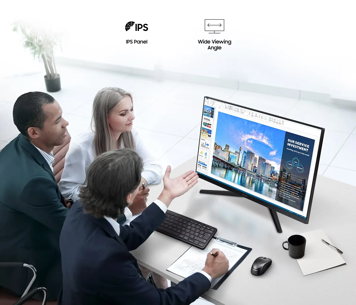 Tấm nền IPS giúp giảm thiểu hiện tượng tán xạ, tái hiện tông màu và sắc độ chân thực