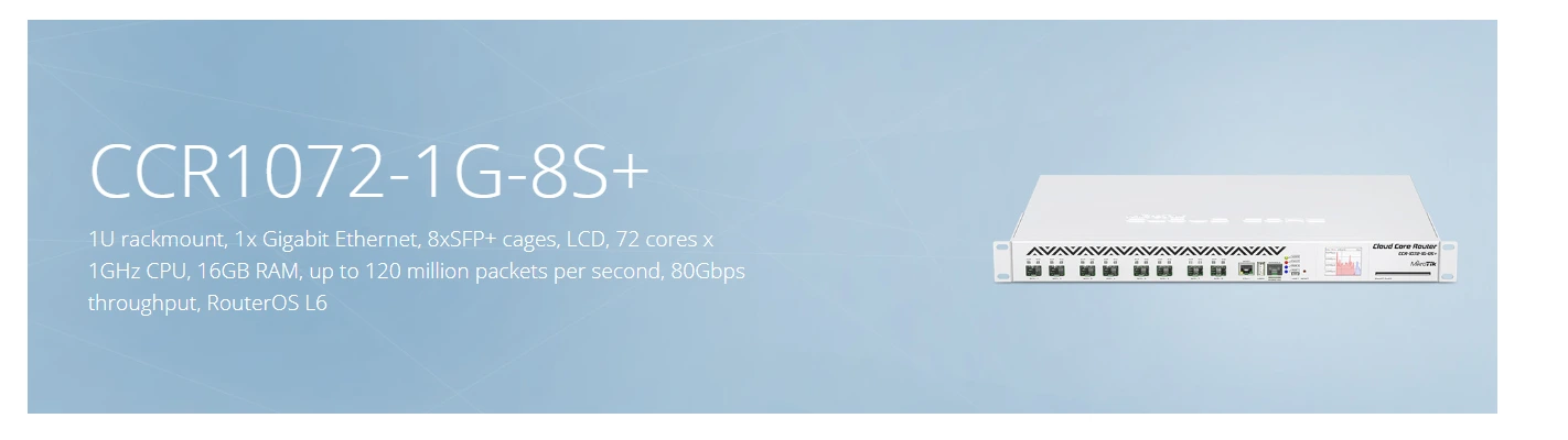 Thiết bị mạng Mikrotik CCR1072-1G-8S+