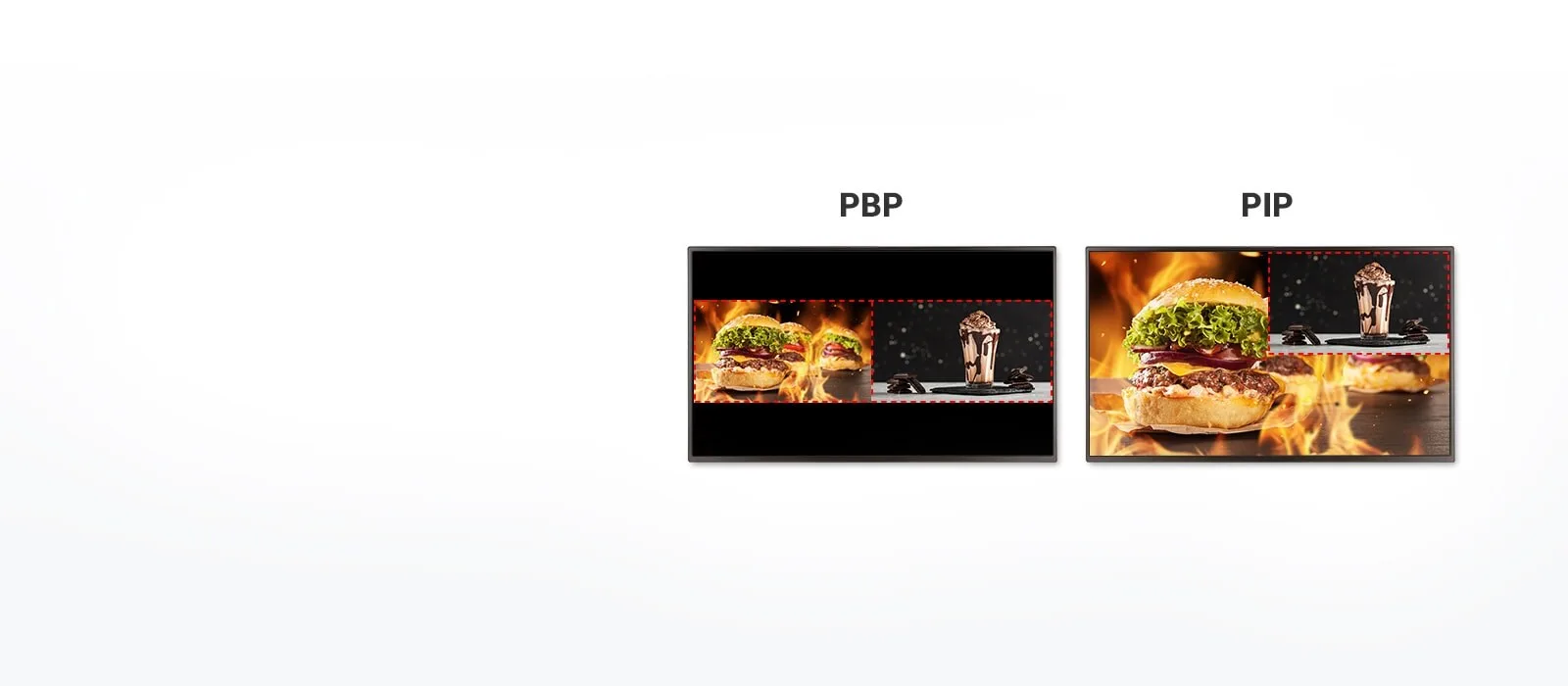 Tính năng PBP (Picture-By-Picture, Hình nối tiếp hình) và PIP (Picture-In-Picture, Hình lồng hình)