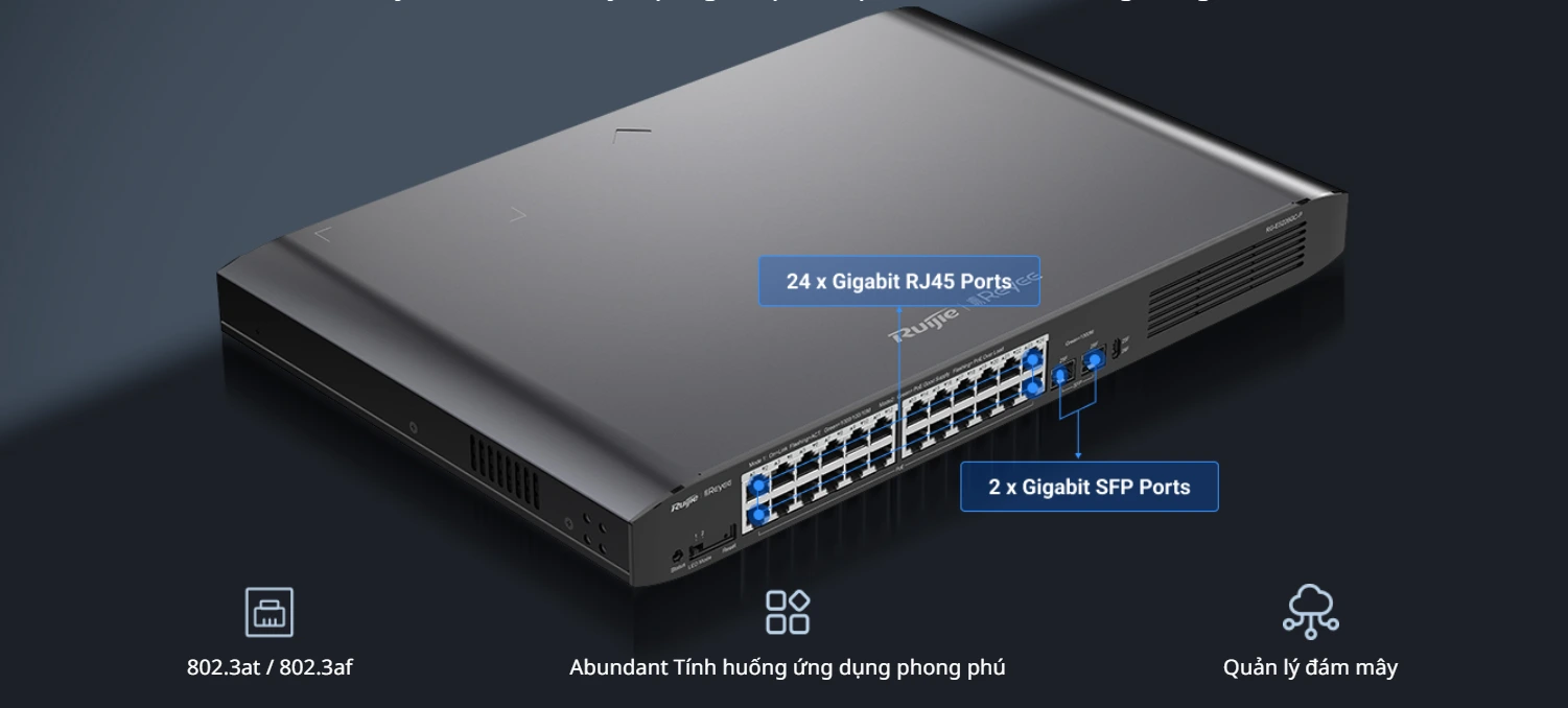Tính năng thiết bị chuyển mạch Switch RUIJIE RG-ES226GC-P