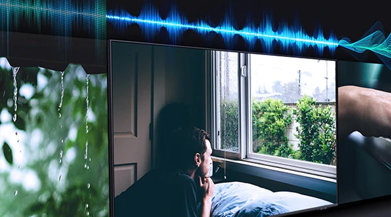 Tivi Samsung 4K Crystal UHD 65 inch UA65AU8100 sử dụng công nghệ Adaptive Sound