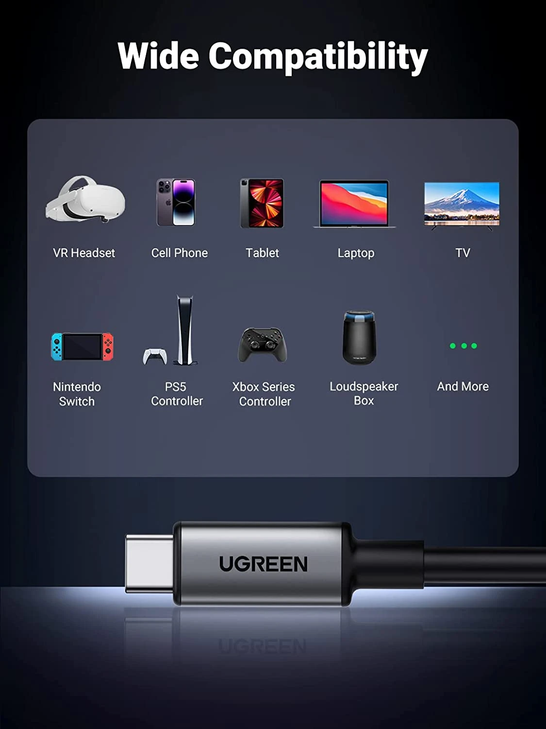 cáp type c sạc và truyền dữ liệu dài 5m ugreen 90629 là gì