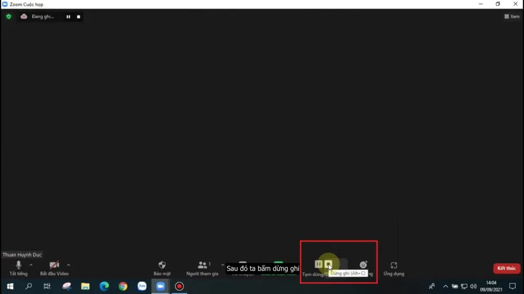 Cách record trên Zoom và lưu bản ghi lên đám mây 02