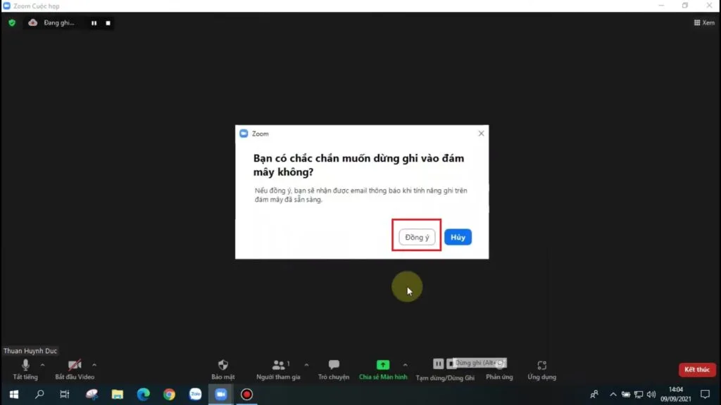 Cách record trên Zoom và lưu bản ghi lên đám mây 04