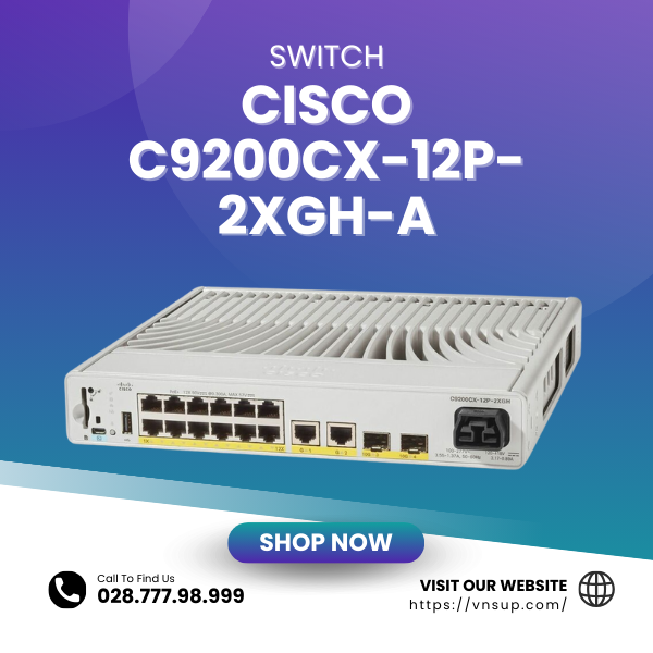 Cisco C9200CX-12P-2XGH-A