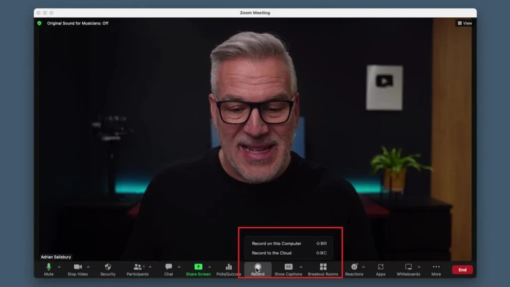Hướng dẫn cách record trên Zoom trên máy tính 01