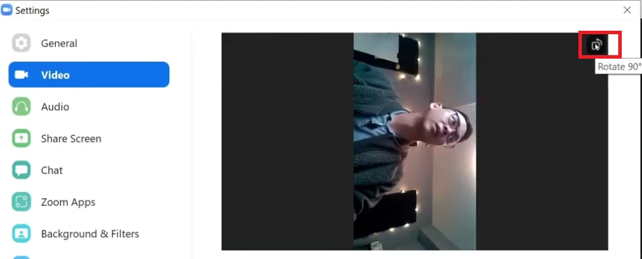 Khắc phục camera Zoom bị ngược sau khi vào cuộc họp Zoom 02