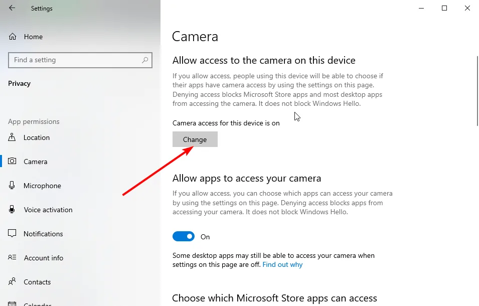 Khắc phục lỗi không mở được camera trên zoom 1