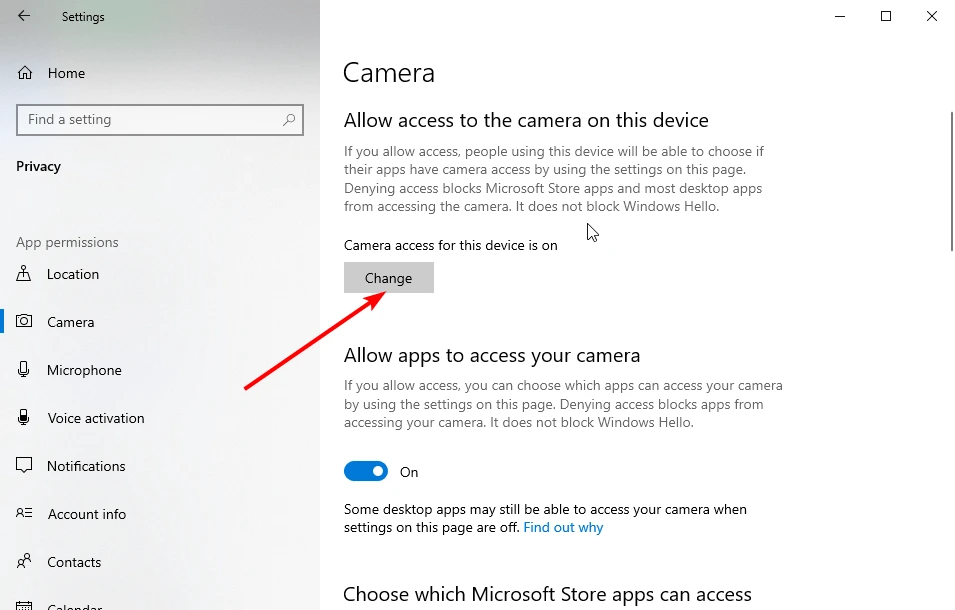 Khắc phục lỗi không mở được camera trên zoom 1