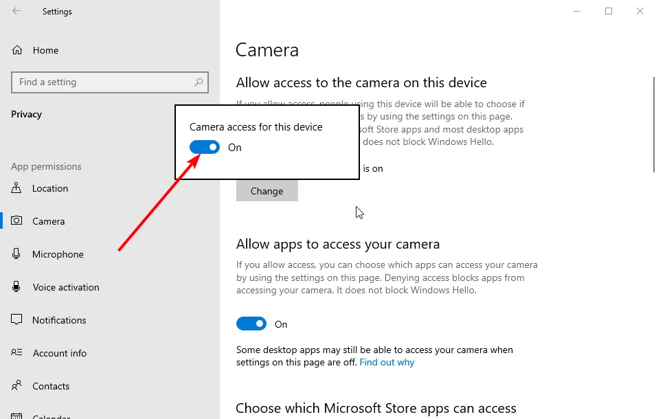 Khắc phục lỗi không mở được camera trên zoom 2