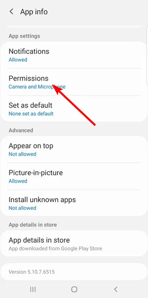 Khắc phục lỗi không mở được camera trên zoom 4