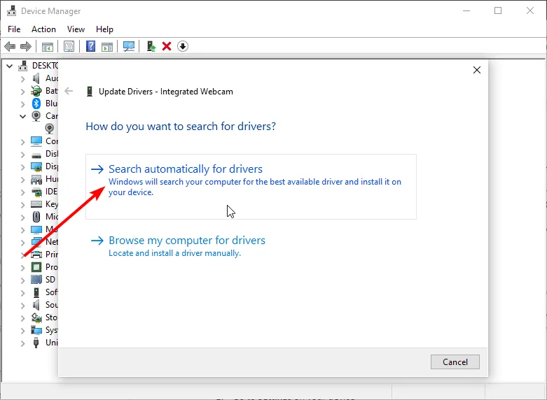 Khắc phục lỗi không mở được camera trên zoom 8