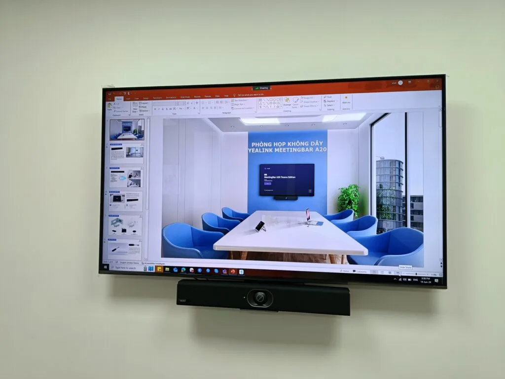 Lắp đặt thiết bị hội nghị All in one Yealink MeetingBar A20-010 tại Công ty TNHH Charter Link Logistics Việt Nam – Chi nhánh Hồ Chí Minh