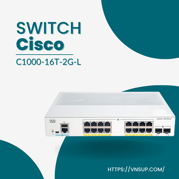 Switch Cisco C1000-16T-2G-L