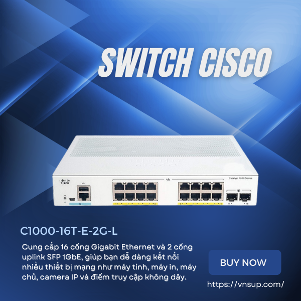 Switch Cisco C1000-16T-E-2G-L