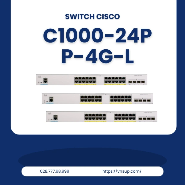 Switch Cisco C1000-24PP-4G-L