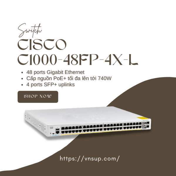 Switch Cisco C1000-48FP-4X-L